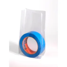 26" x 24" x 48" x 1.5 mil Clear Eco-Manufactured Plastic Side-Gusseted Bags (Roll of 200)