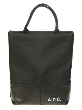 A.P.C. Logo Print Panelled Tote Bag