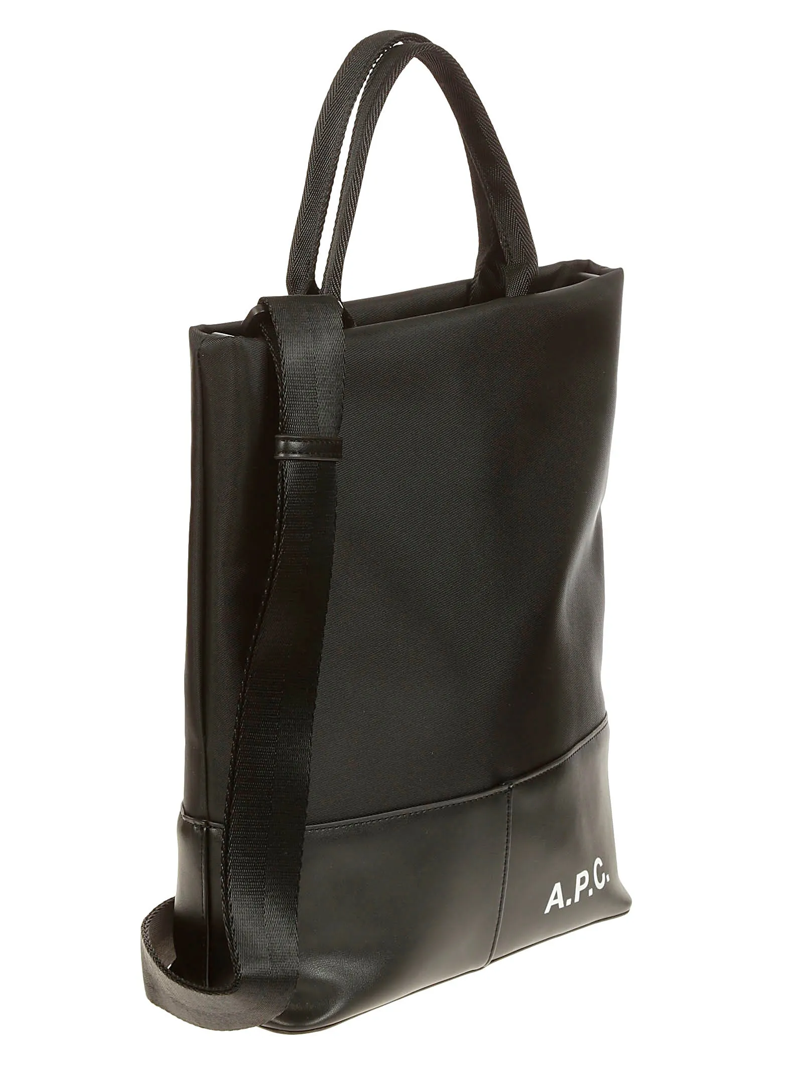 A.P.C. Logo Print Panelled Tote Bag