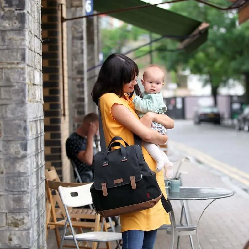 Babymel Robyn Convertible Backpack Black