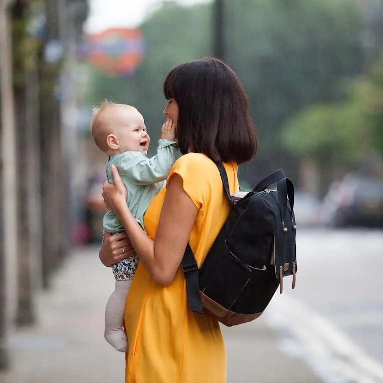 Babymel Robyn Convertible Backpack Black