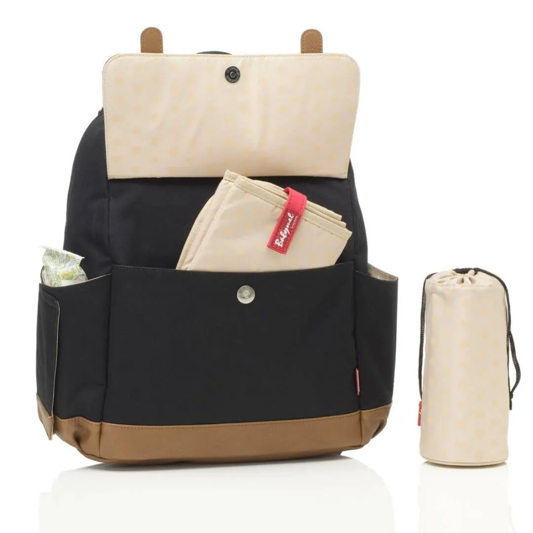 Babymel Robyn Convertible Backpack Black