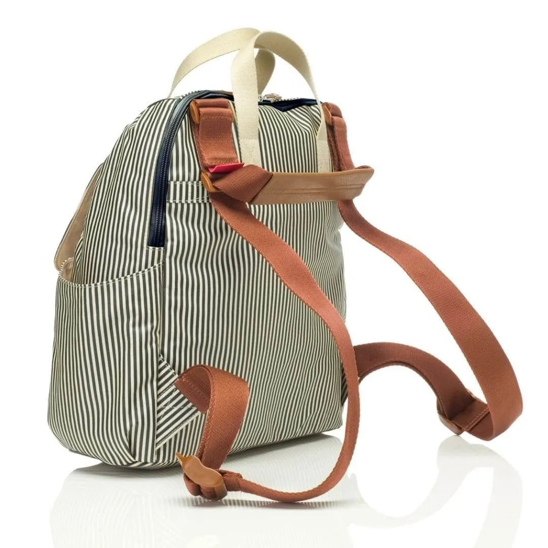 Babymel Robyn Eco Convertible Backpack - Navy Stripe