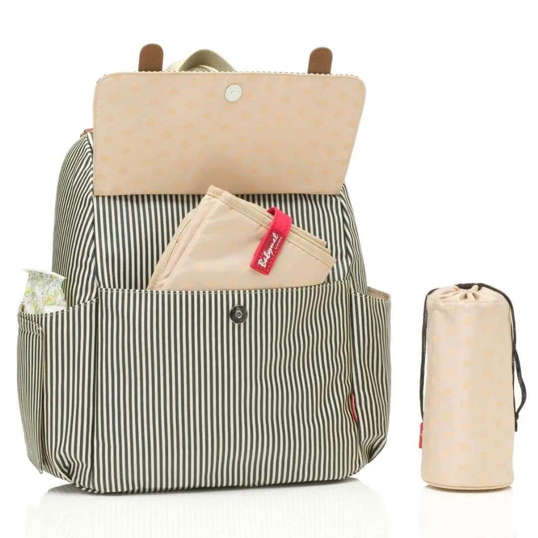 Babymel Robyn Eco Convertible Backpack - Navy Stripe