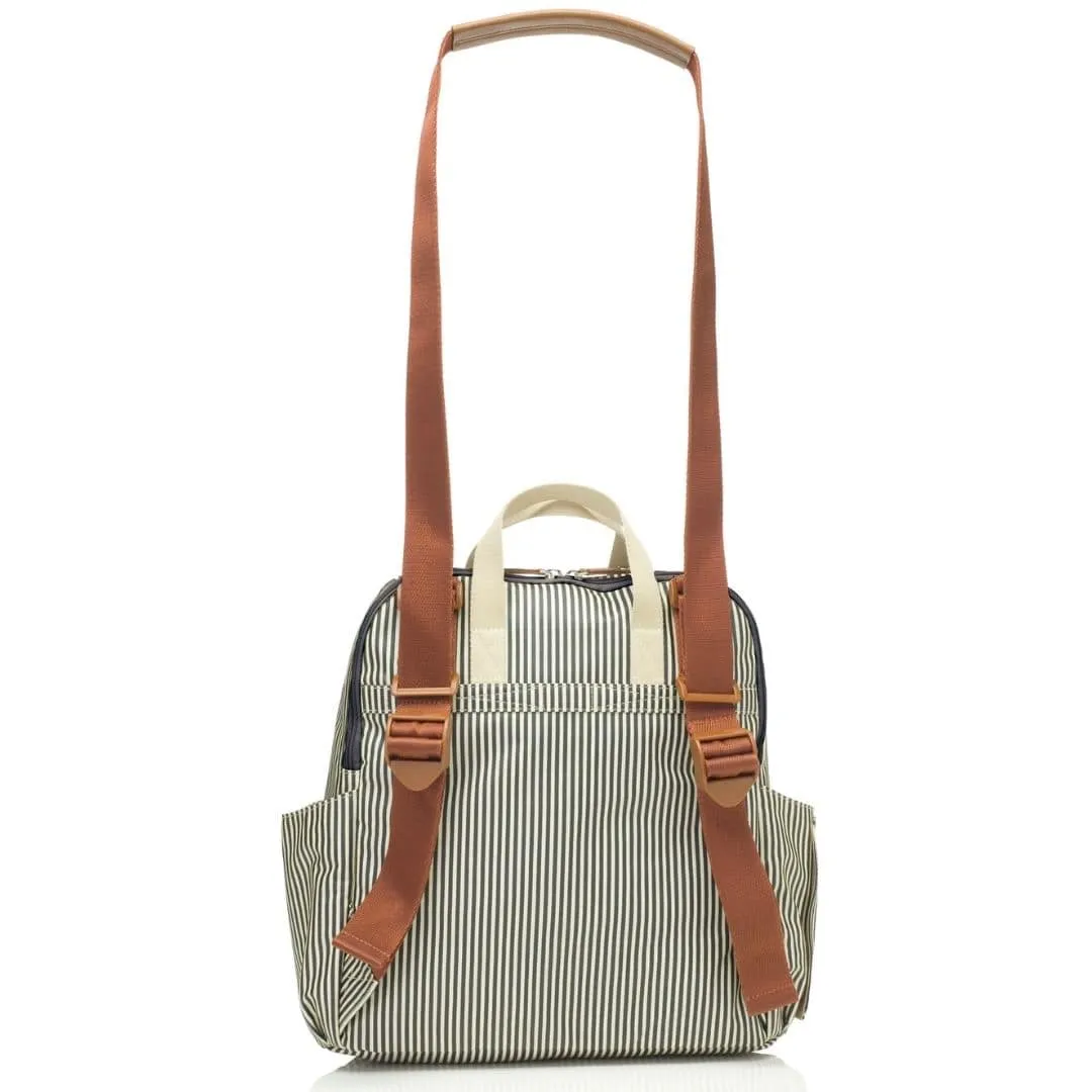 Babymel Robyn Eco Convertible Backpack - Navy Stripe