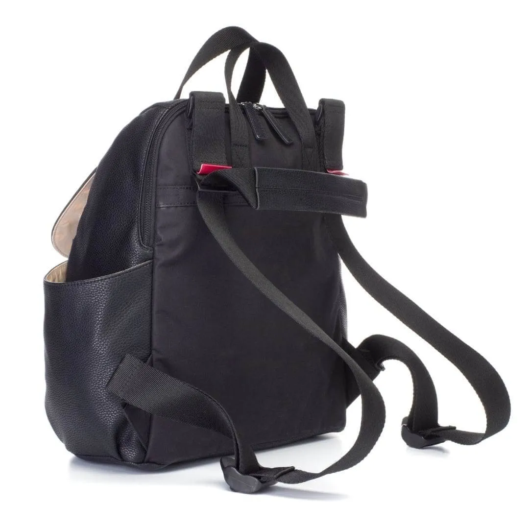 Babymel Robyn Nappy Backpack Vegan Leather Black