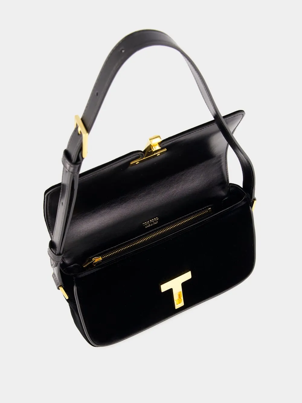 Black Velvet Wallis Shoulder Bag