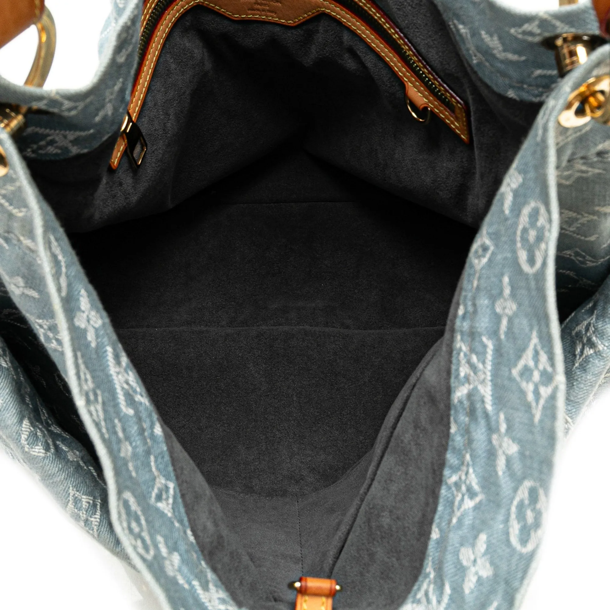 Blue Louis Vuitton Monogram Denim Daily GM Hobo Bag