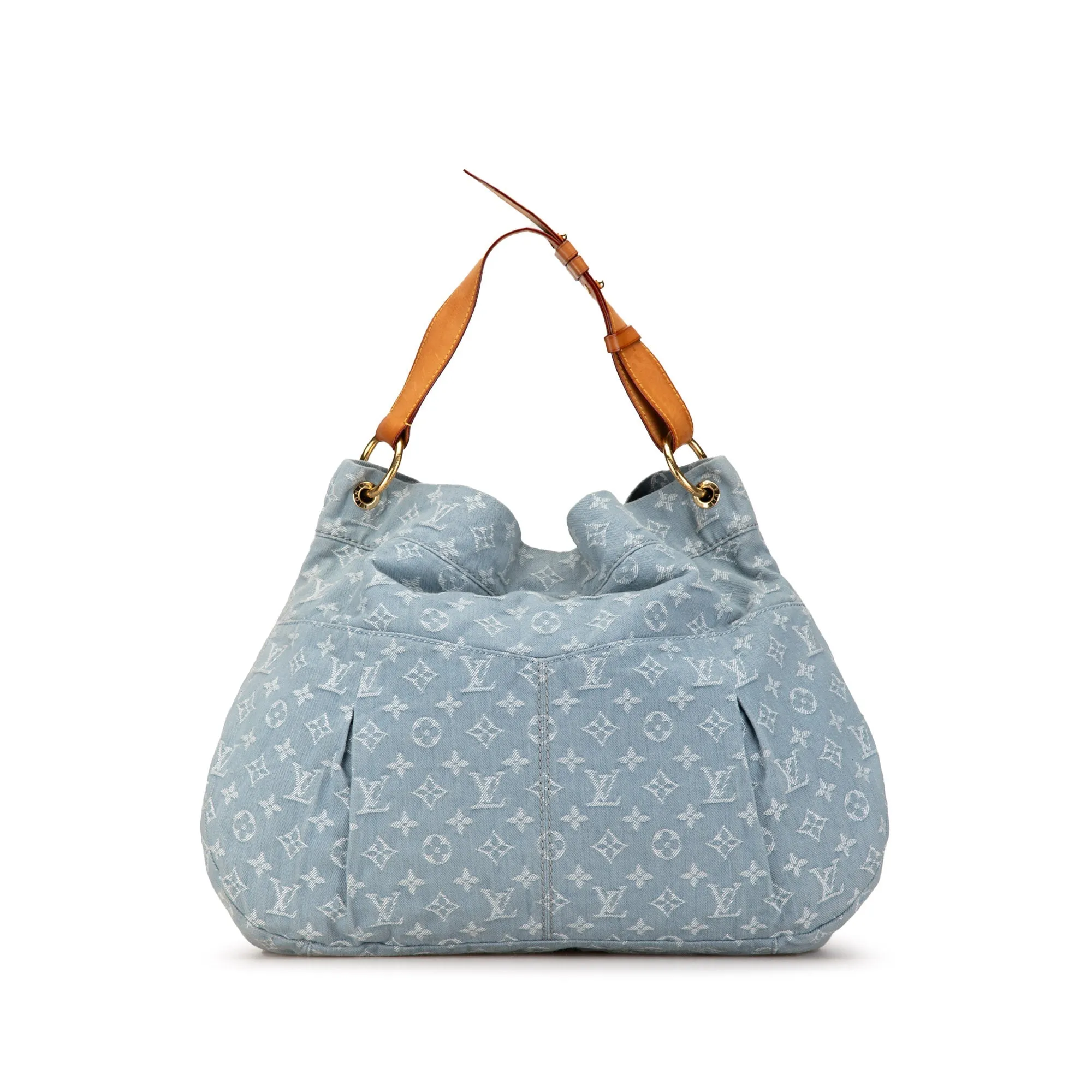 Blue Louis Vuitton Monogram Denim Daily GM Hobo Bag