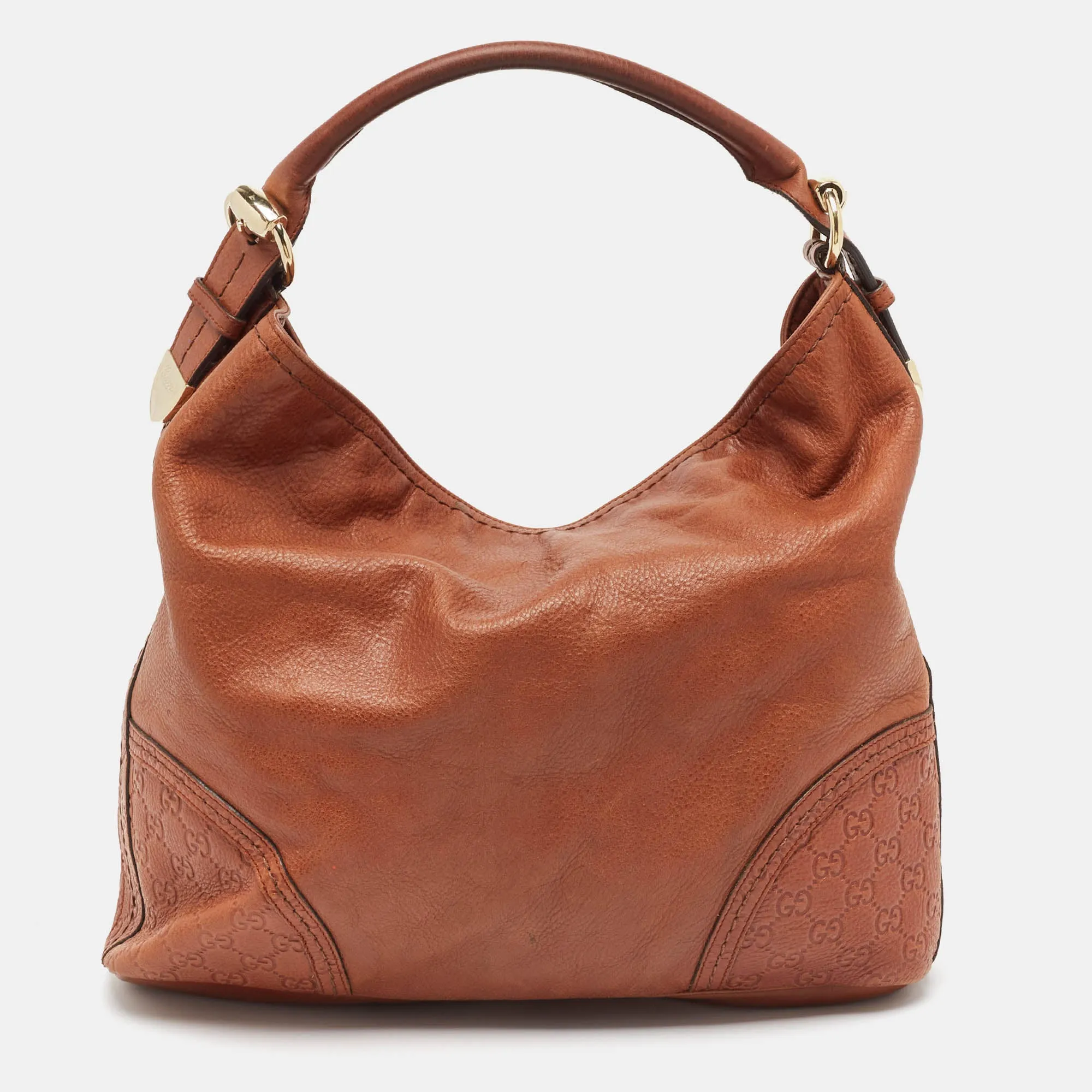 Brown Leather Large Signoria Hobo