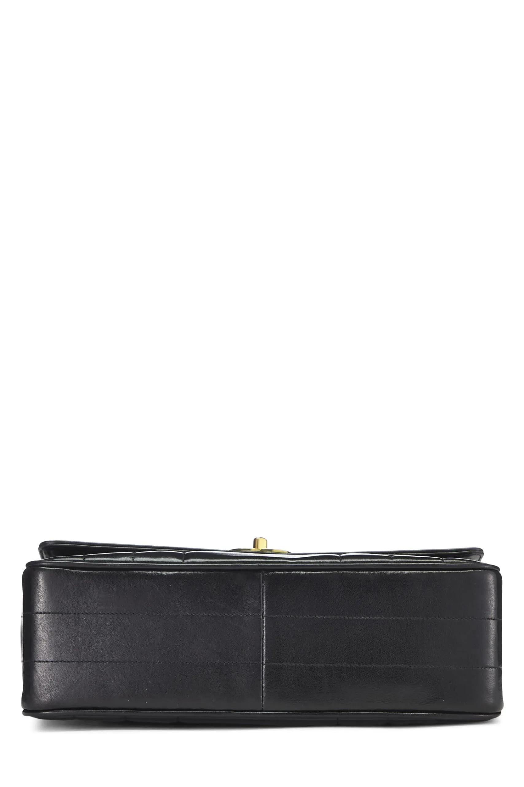 Chanel,  Black Vertical Lambskin Kelly, Black