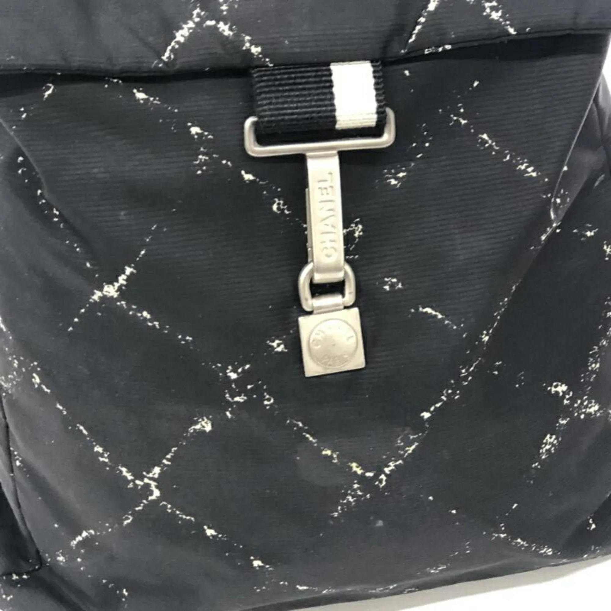 CHANEL Old Travel Line Black Bag Backpack Chanel
