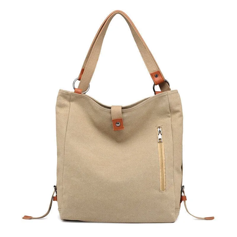 Christmas Gift LUYO Small Canvas Luxury Handbags Women Bags Designer Ladies Casual Totes With Zipper Female Shoulder Crossbody Bags For Women