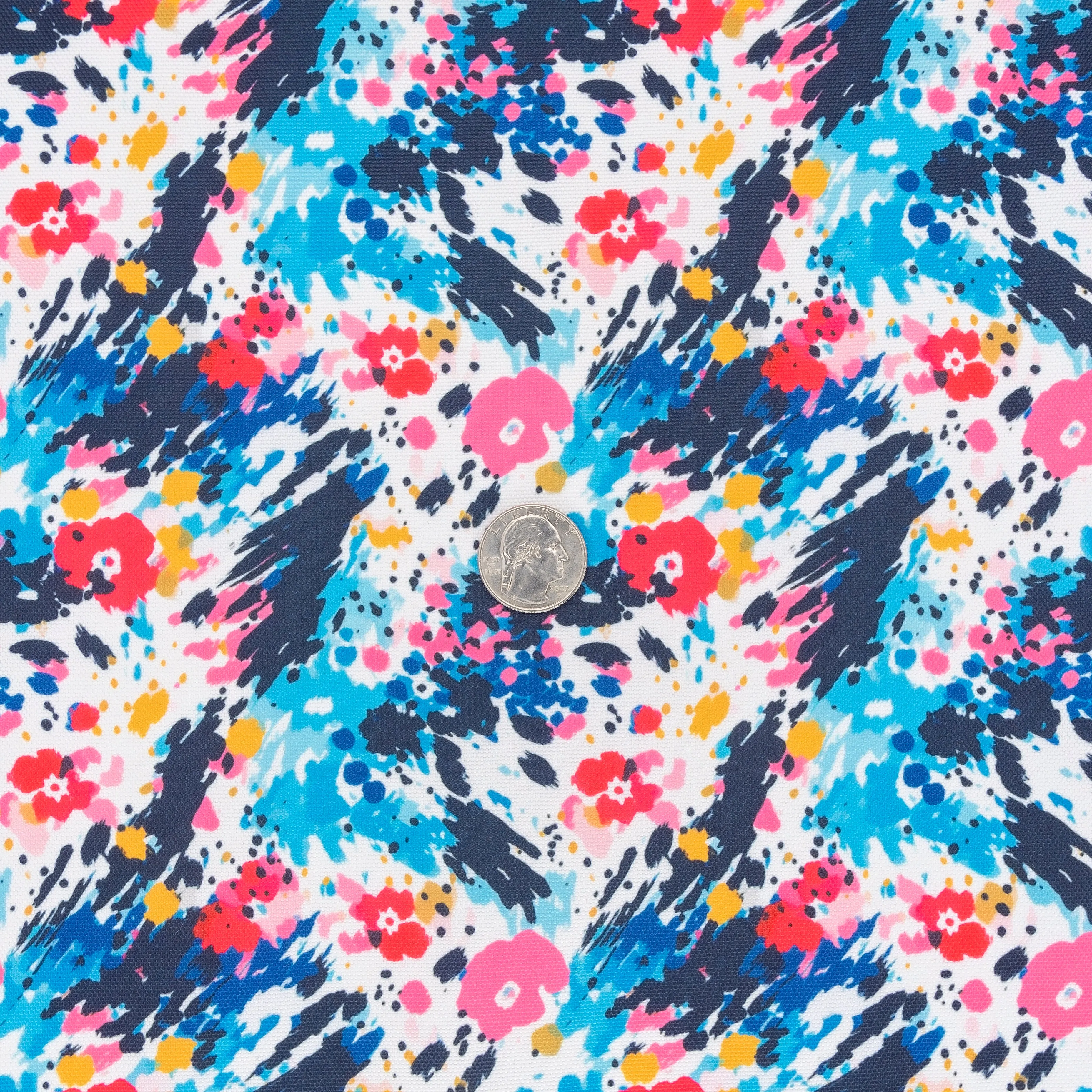 Colorful Chaos Water-Resistant Canvas 18" x 58" Roll