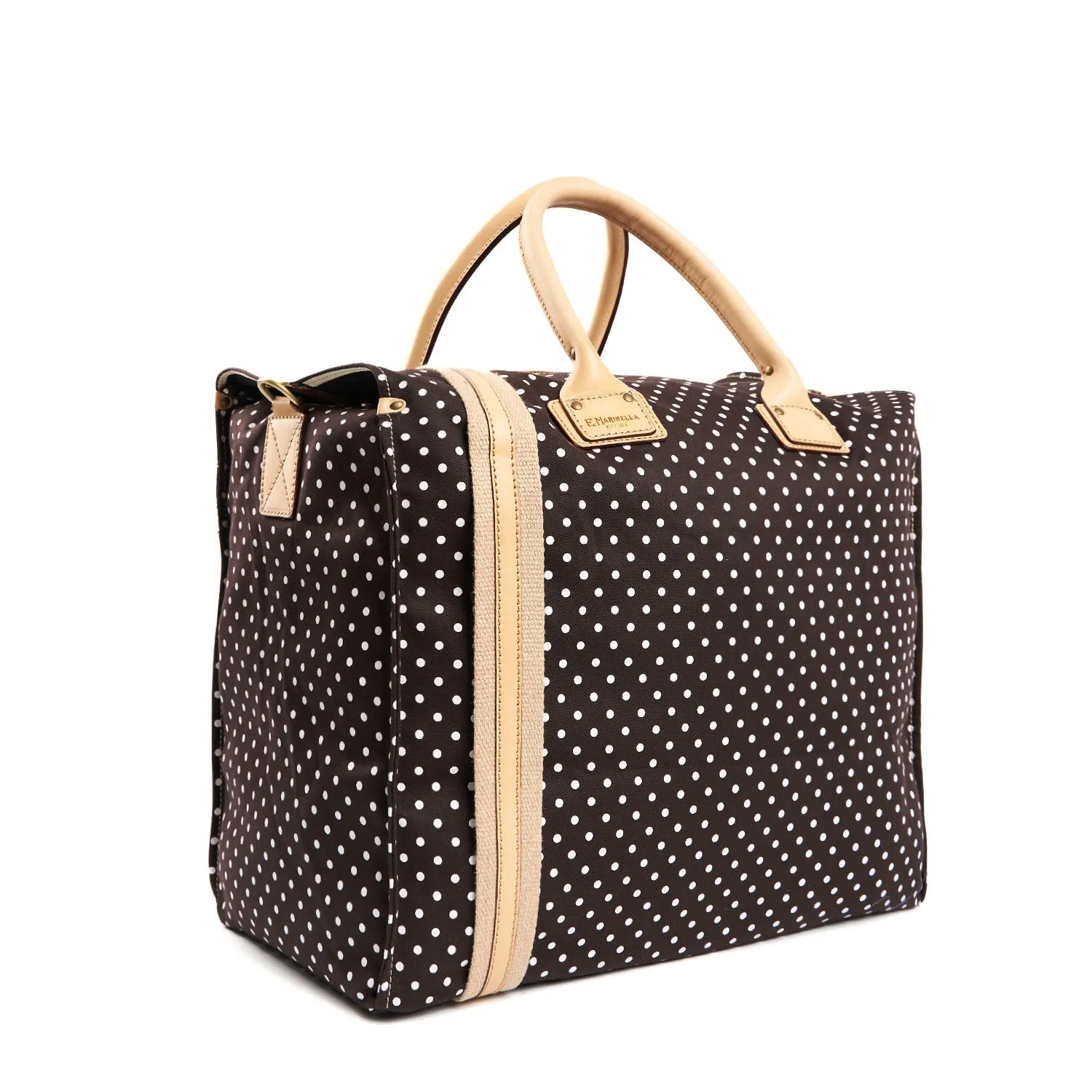 DARK BROWN DECOSTRUCTED WEEKEND BAG