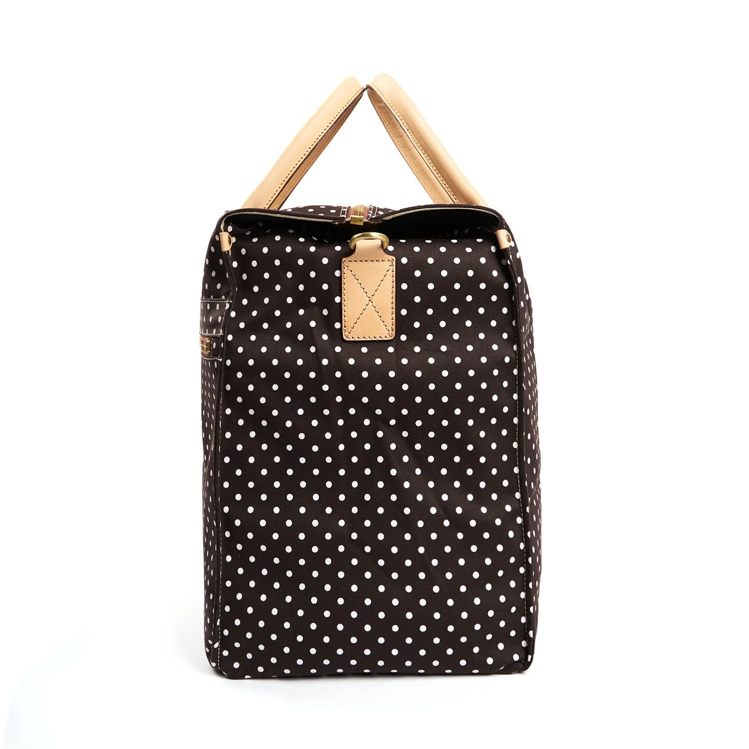 DARK BROWN DECOSTRUCTED WEEKEND BAG