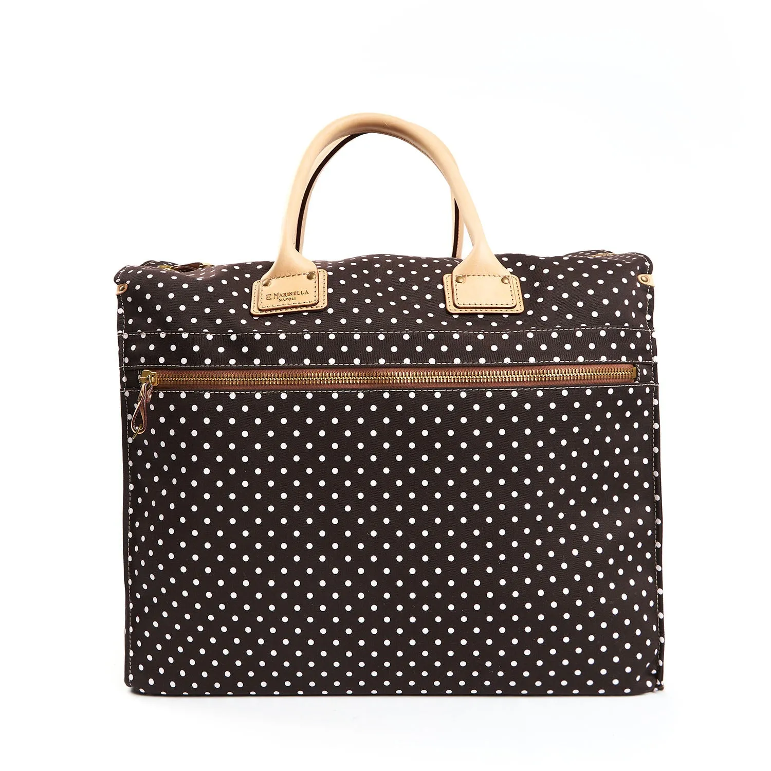 DARK BROWN DECOSTRUCTED WEEKEND BAG