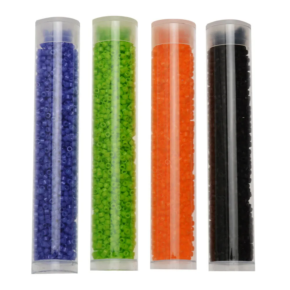 Exclusive Beadaholique Designer Palette, Miyuki Delica Seed Bead Mix, 11/0, Spooky Halloween (30 Grams)