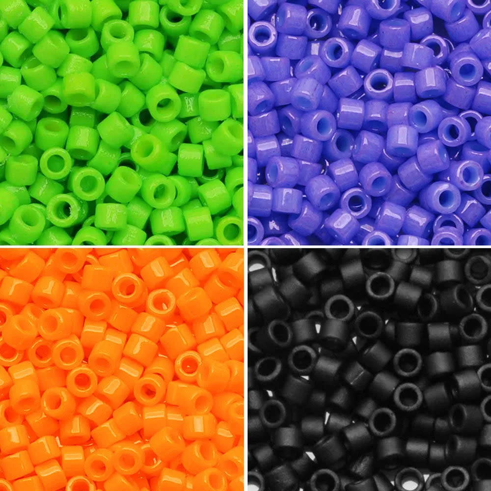 Exclusive Beadaholique Designer Palette, Miyuki Delica Seed Bead Mix, 11/0, Spooky Halloween (30 Grams)