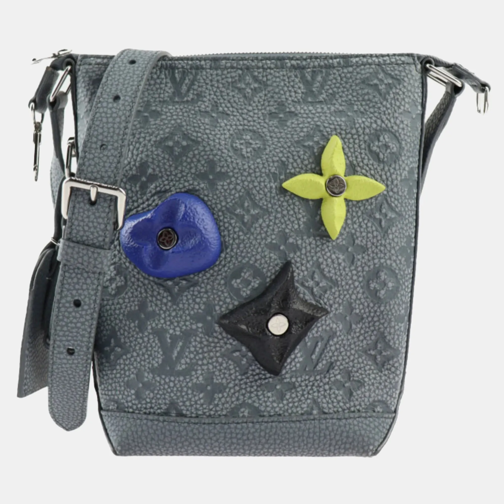 Grey Taurillon Monogram Cruiser PM Hobo