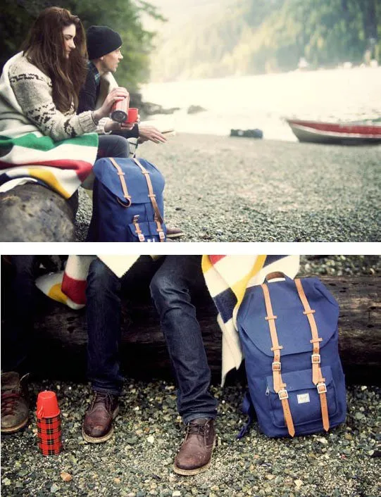 Herschel Supply Little America Nylon Backpack - Navy