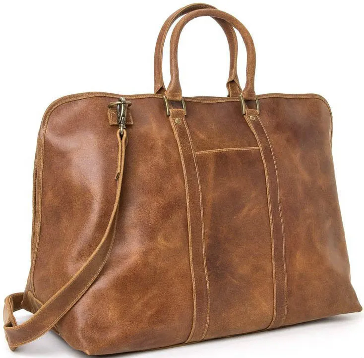 Ledonne Leather Distressed Getaway Duffel
