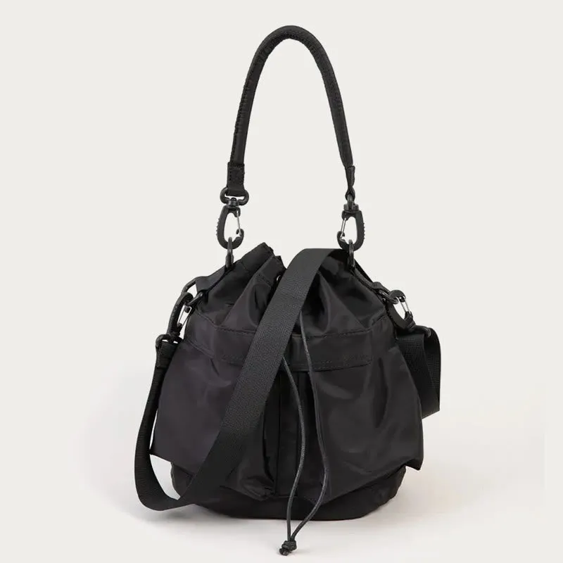 Lightweight Bucket Bag Top Handle Satchel with Crossbody Strap