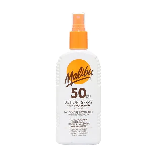 Malibu High Protection Lotion Spray SPF50 Water Resistant 200ml