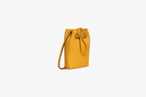 Osette Pouch - Blossom Yellow with Maroon Edge