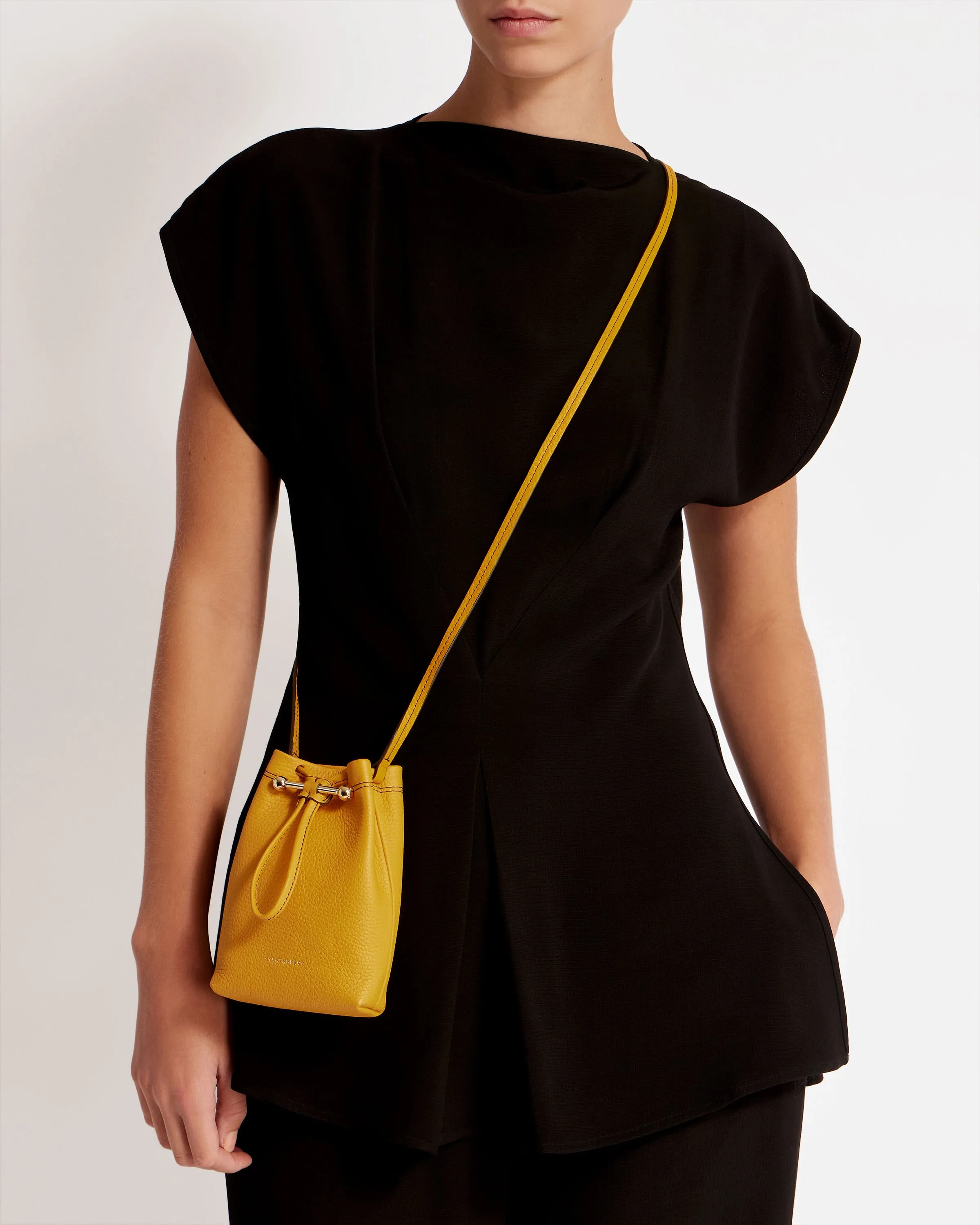Osette Pouch - Blossom Yellow with Maroon Edge