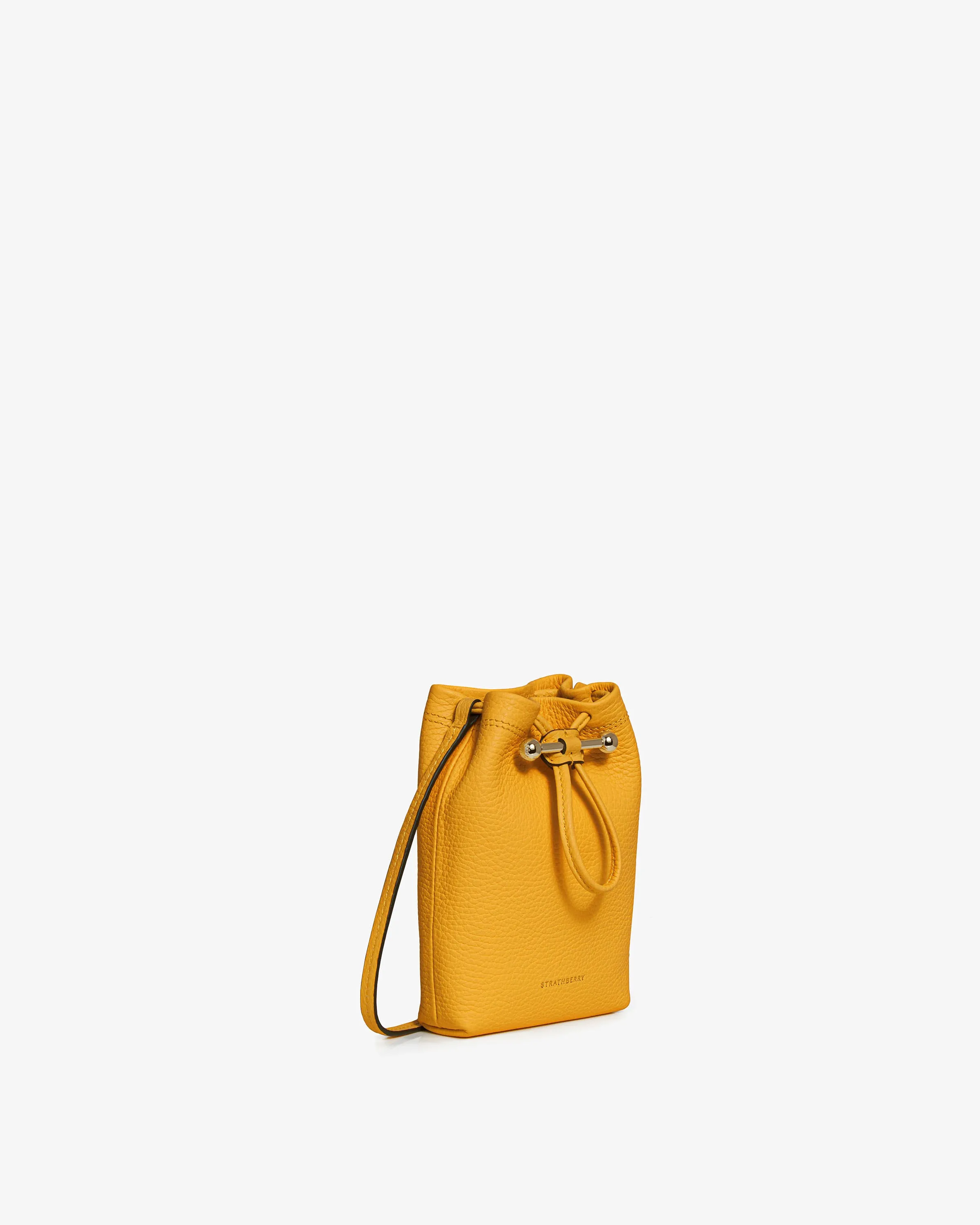 Osette Pouch - Blossom Yellow with Maroon Edge