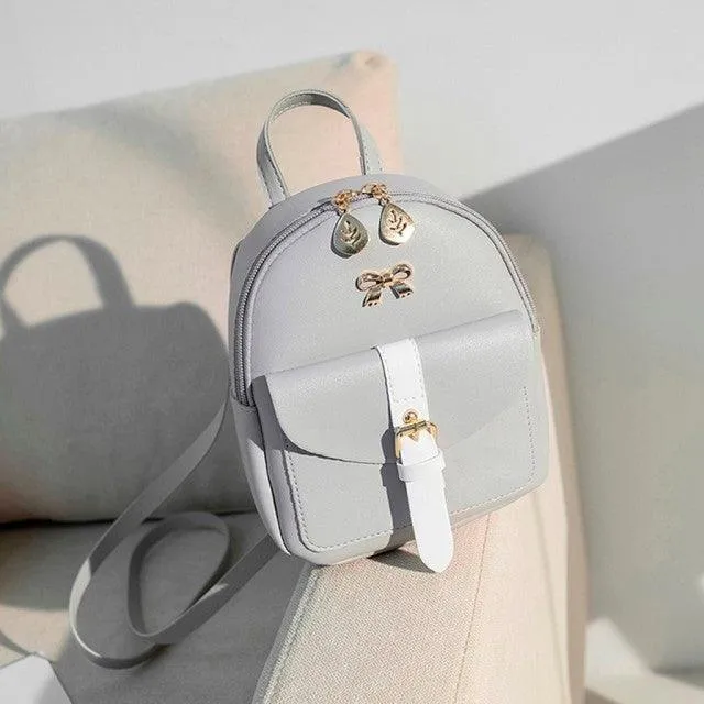 Petite Vegan Leather Backpack