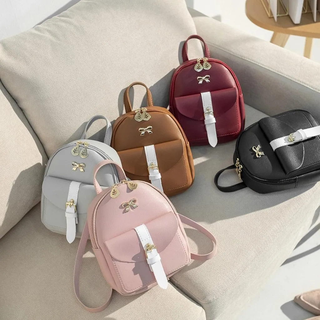 Petite Vegan Leather Backpack