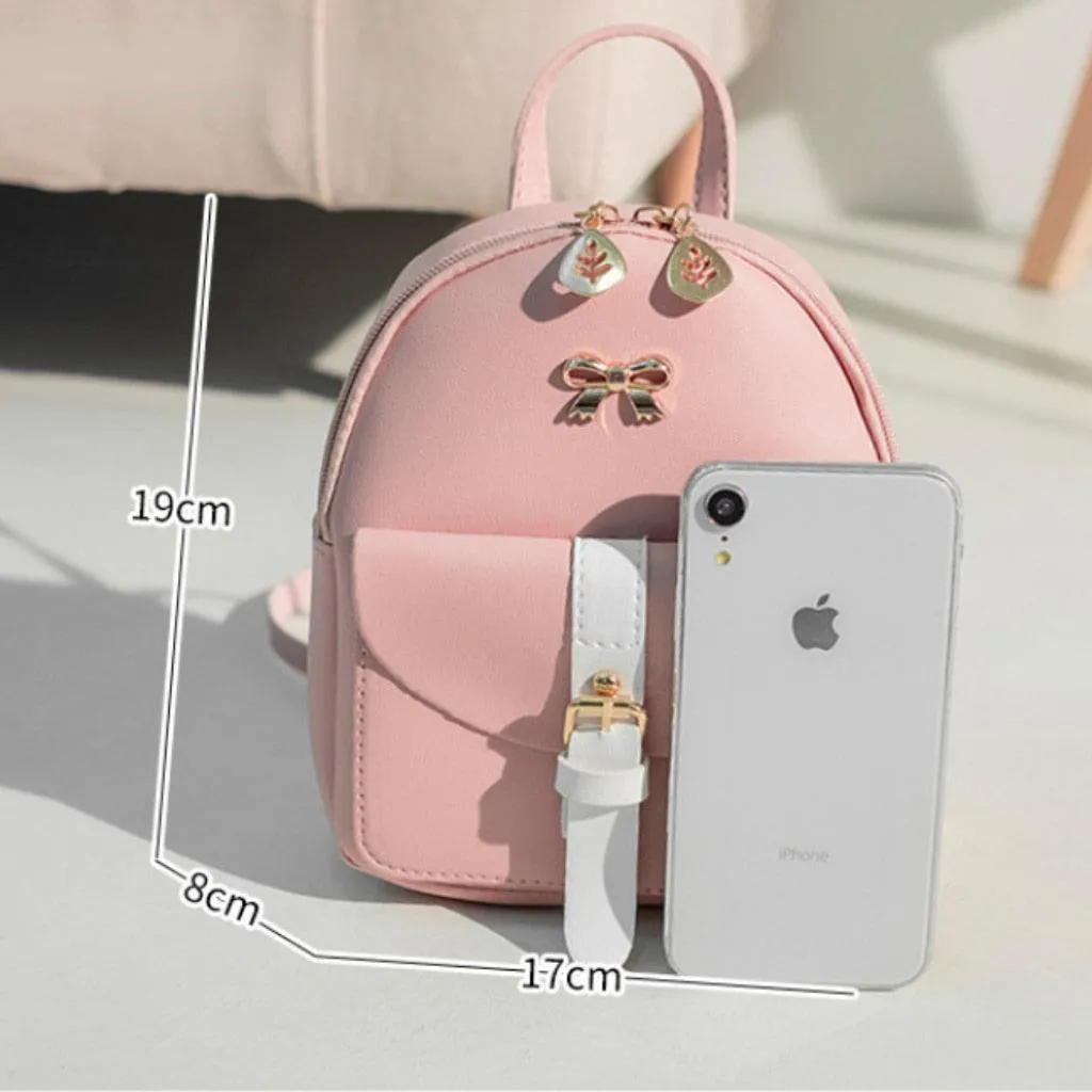 Petite Vegan Leather Backpack