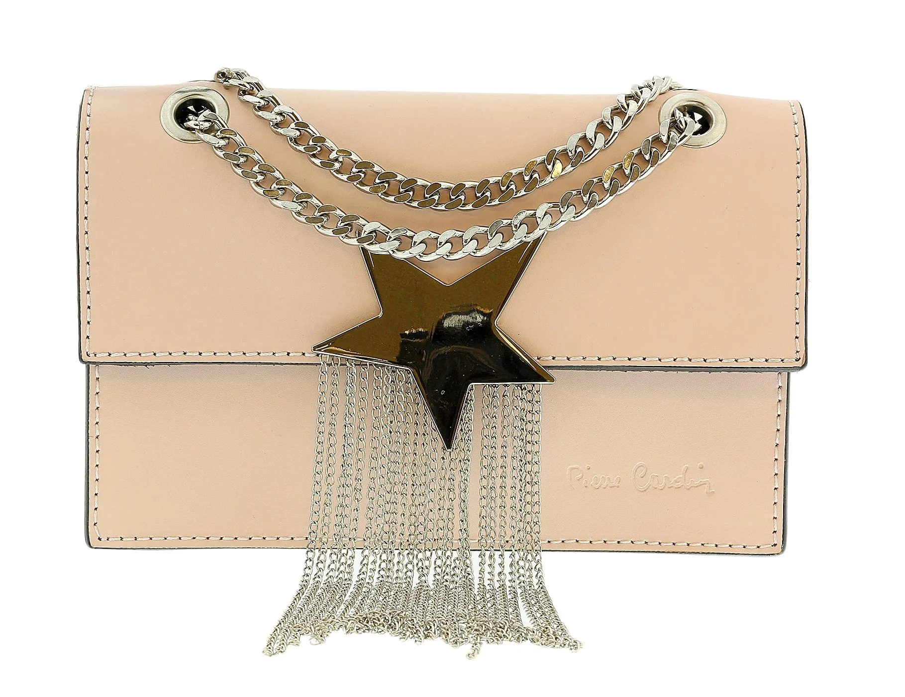 Pierre Cardin Small Pink Quilted Crossbody Bag