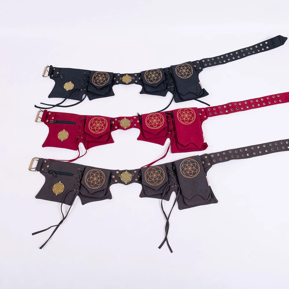 Seed of Life Multi Pocket Belt