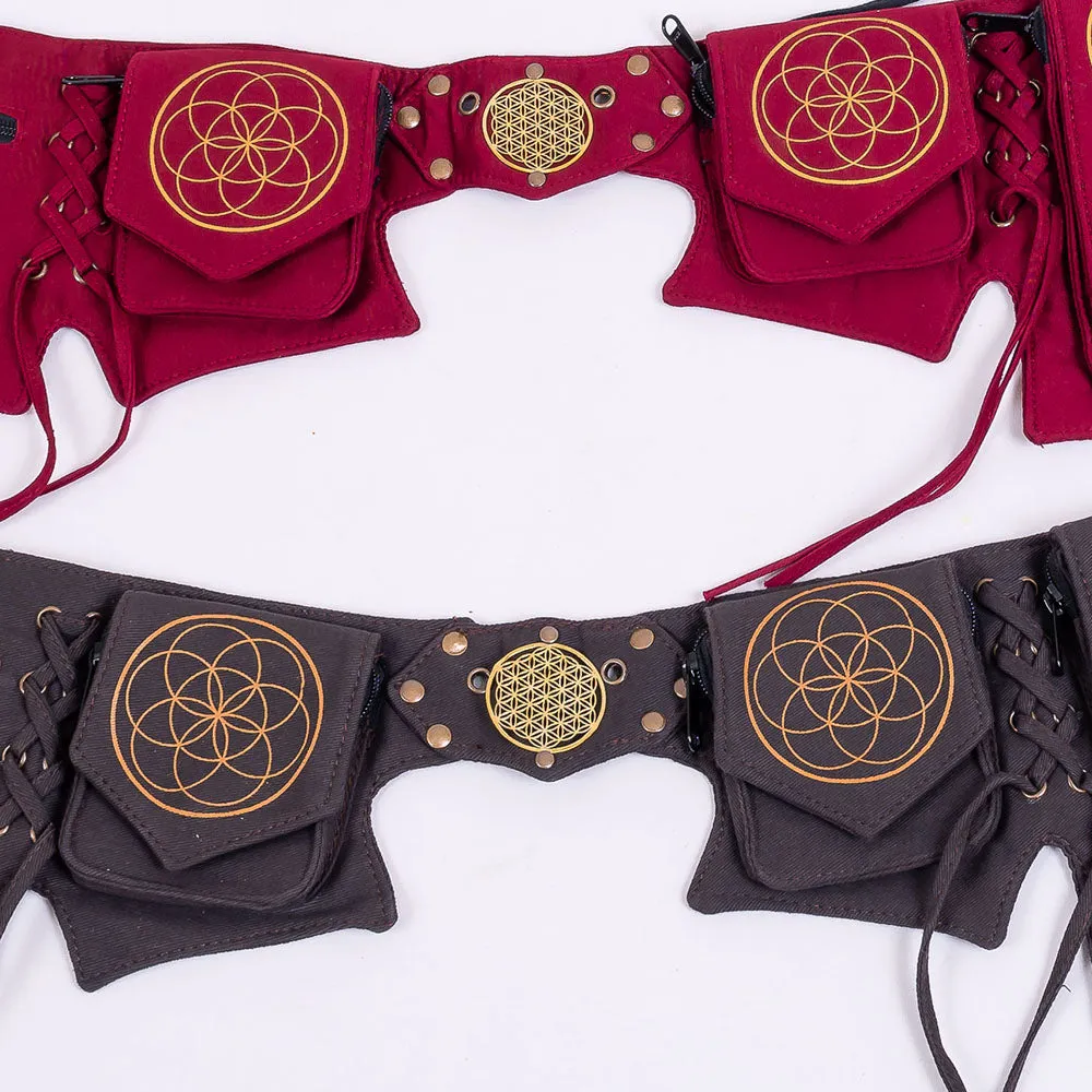Seed of Life Multi Pocket Belt