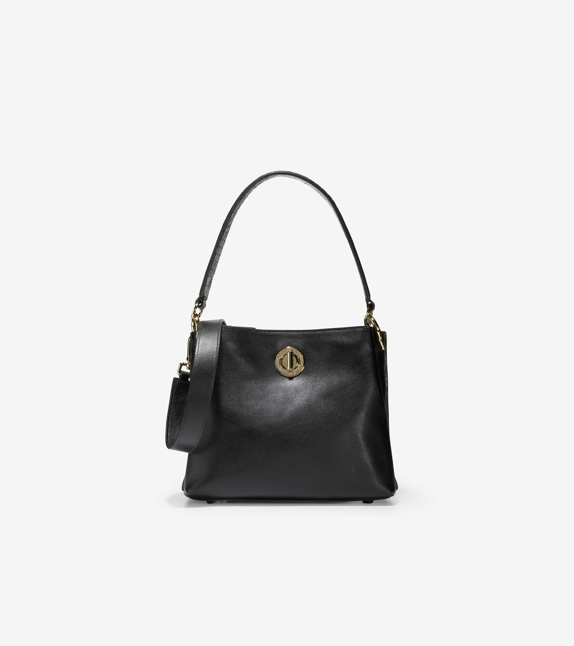 Small Turnlock Bucket Bag