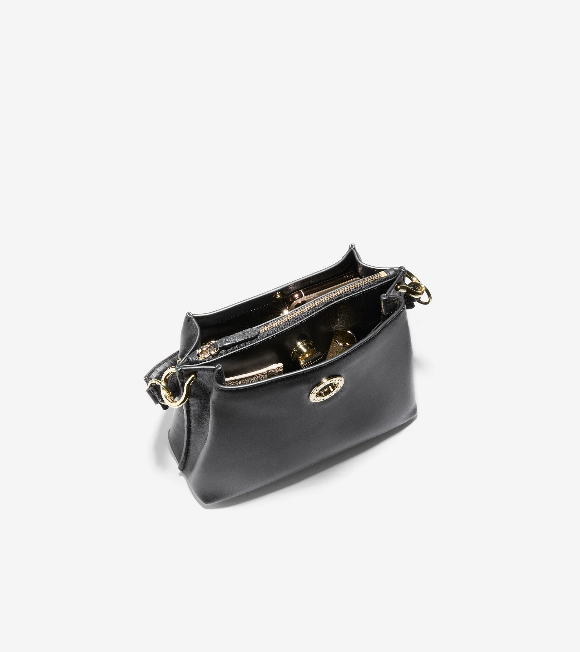 Small Turnlock Bucket Bag