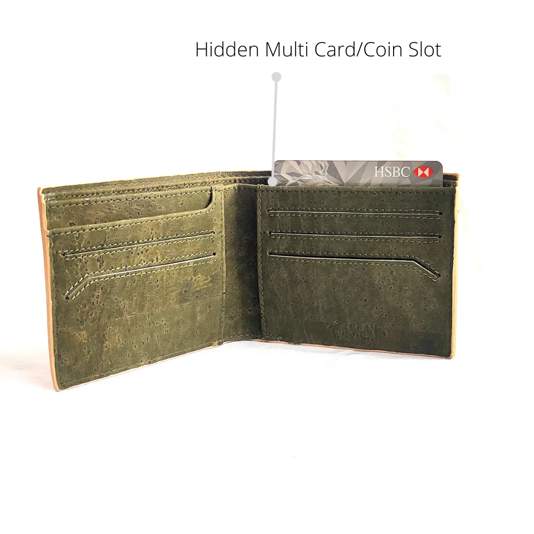 Tan Cork Wallet | Light-weight | Water Resistant | Minimal Design | Unisex