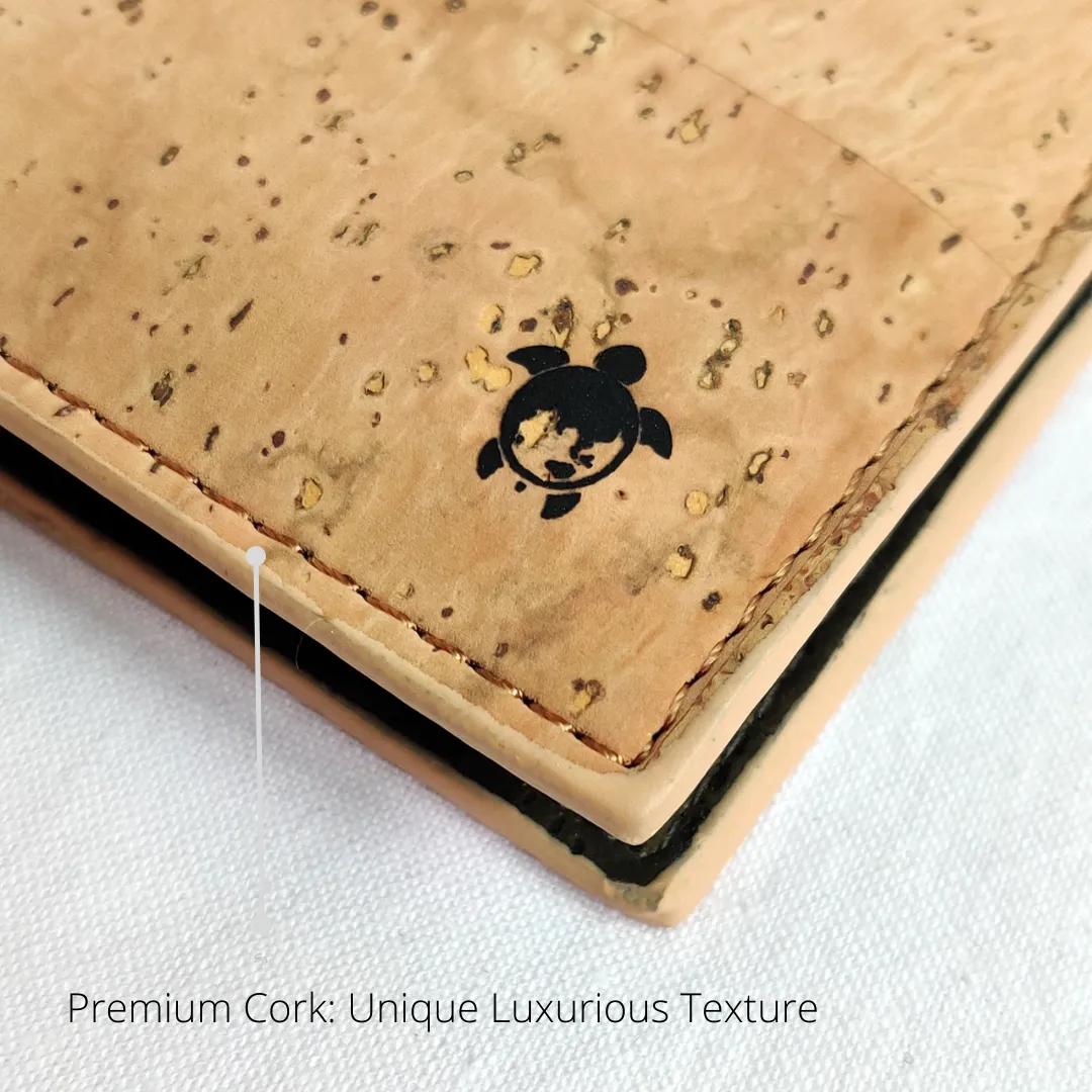 Tan Cork Wallet | Light-weight | Water Resistant | Minimal Design | Unisex