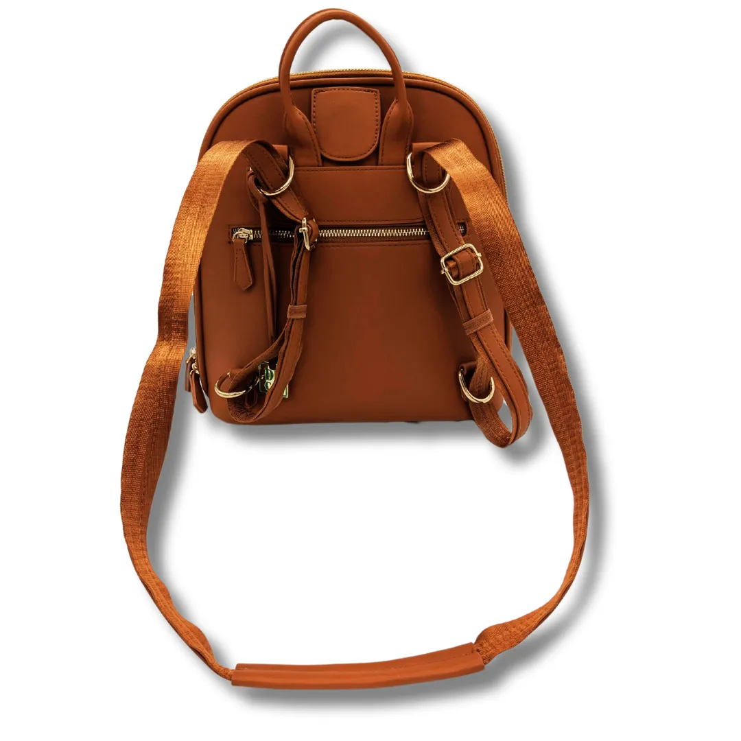 The Park View Crossbody Backpack - Fawn