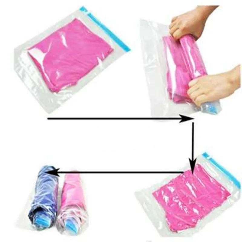 Travel Compression Bags - No Vacuum Necessary!