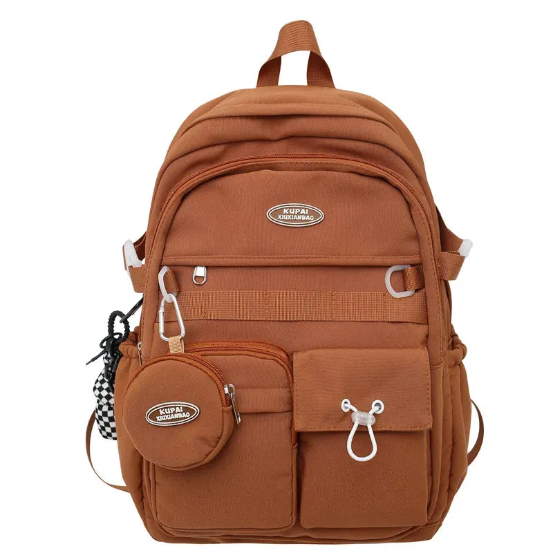UAKISS  -   New Multi-pocket Women Backpack High Quality Youth Waterproof Backpacks for Teenage Girls Boys Female School Bag Bagpack