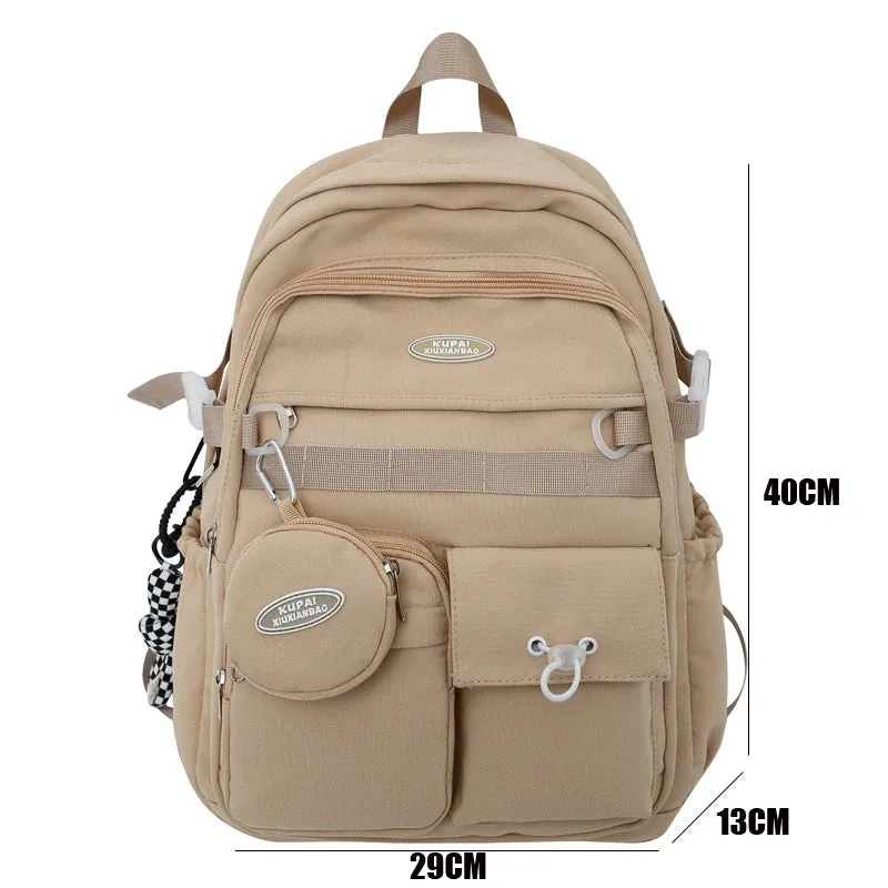 UAKISS  -   New Multi-pocket Women Backpack High Quality Youth Waterproof Backpacks for Teenage Girls Boys Female School Bag Bagpack
