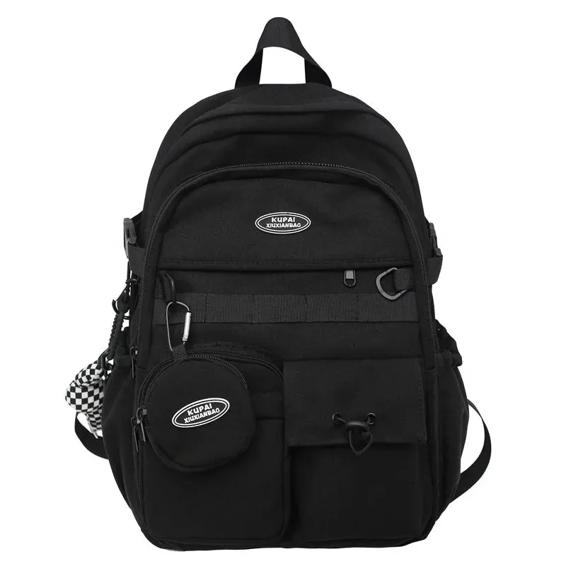 UAKISS  -   New Multi-pocket Women Backpack High Quality Youth Waterproof Backpacks for Teenage Girls Boys Female School Bag Bagpack