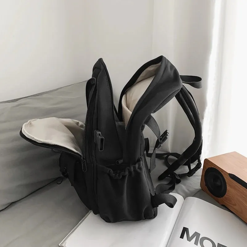 UAKISS  -   New Multi-pocket Women Backpack High Quality Youth Waterproof Backpacks for Teenage Girls Boys Female School Bag Bagpack
