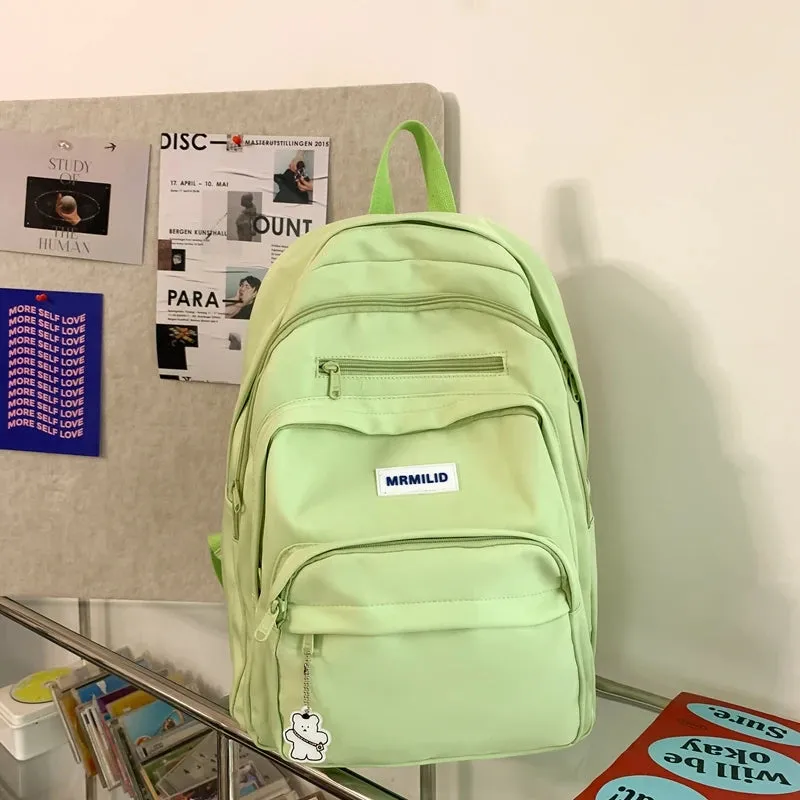UAKISS  -   New Multi-pocket Women Backpack High Quality Youth Waterproof Backpacks for Teenage Girls Boys Female School Bag Rucksack