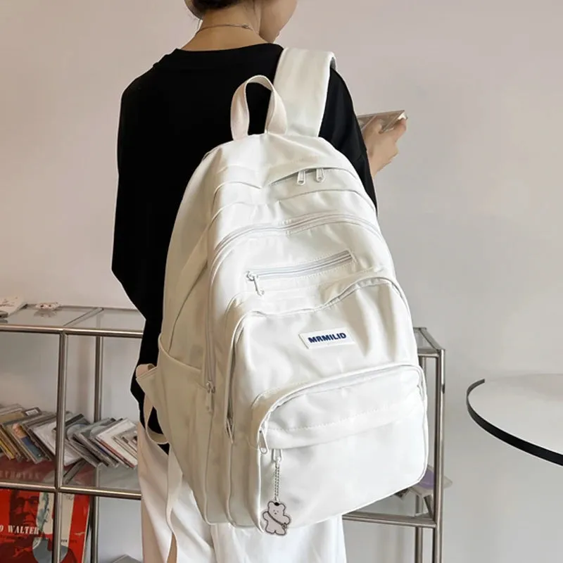 UAKISS  -   New Multi-pocket Women Backpack High Quality Youth Waterproof Backpacks for Teenage Girls Boys Female School Bag Rucksack