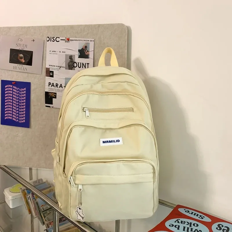 UAKISS  -   New Multi-pocket Women Backpack High Quality Youth Waterproof Backpacks for Teenage Girls Boys Female School Bag Rucksack